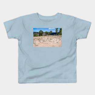 Labyrinth at Montoso Campground Wild Rivers New Mexico Kids T-Shirt